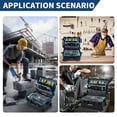 thumbnail image 3 of BeesClover Jumbo 6600 Heavy-Duty Outdoor Tool Case with Removable Pocket Tool Boards - Large Portable Tool Organizer for Construction, Automotive, and DIY Projects, 3 of 8