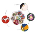 thumbnail image 1 of maskred Mini Brads en Métal pour Fabrication de Cartes, Fentes, Papier Lisse, Attache, Épingle, Rivet, 200 Pcs, 1 Ensemble, 1 of 5