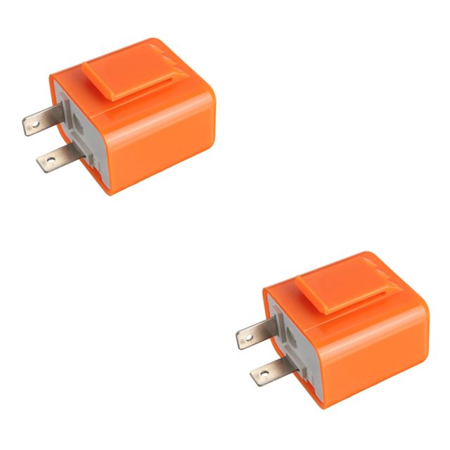 Redempat Motorcycle LED Flashers Adjustable Square Accessory Signal Indicator Motorbike Blinker Orange High-power Parts Orange 1pcs 2Set