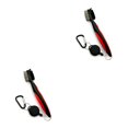 thumbnail image 2 of Baohd Stainless Steel Golf Club Brush Ergonomic Handheld Replacement Solid Color Shoe Brushes Cleaning Tool Accessories Red Lidless 2Set, 2 of 6