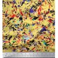 thumbnail image 1 of Soimoi Cotton Duck Fabric Multicolor Texture Printed Craft Fabric by The Yard 56 Inch Wide, 1 of 3