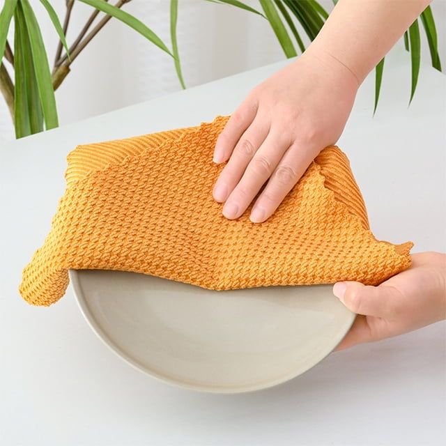 EGNMCR Multi Functional Kitchen Cleaning Cloth With 4 Pcs Of Ultra Fine Fiber Cleaning Cloth Dishwashing and cleaning