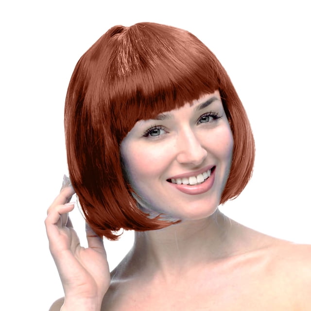 WIFKLSIIPG Perruque pour Femmes Carnaval Perruque en Cheveux Humains 30cm Perruque Courte Convient à la Décoration de Fête 30cm