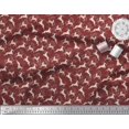 thumbnail image 2 of Soimoi Georgette Viscose Fabric Leaves & Reindeer Animal Print Fabric by the Yard 42 Inch Wide, 2 of 3