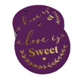 thumbnail image 1 of Inkdotpot Étiquette en Papier Doré "Love Is Sweet" pour Mariage, Pièce 100, 1 of 6