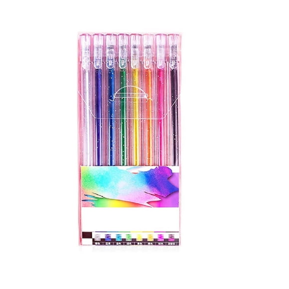 2025 New Glitter Gel Pens Set Colorful Pens, Artist Colored Gel Markers, Back to School, Smooth Pens for Writing, Office School Supplies Gifts for Women Men for Note Taking and Journaling
