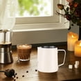 thumbnail image 4 of Dvkptbk Milk Frother Cup Milk Frother - Milk Frother Cup with Clear Graduation - 304 Stainless Steel Cappuccino Maker Accessories- Milk Carafe Cup with Insulated Handle, 4 of 7