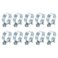 thumbnail image 1 of Unique Bargains 10Pack Mini Fuel Line Pipe Hose Clamp Clip, Adjustable 22-24mm, Zinc Plated, 1 of 5