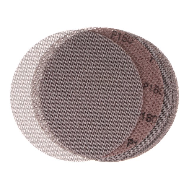 Unique Bargains 10pcs Mesh Sanding Discs 6 Inch Hook and Loop Sanding Net 180 Grits Dust Free Abrasive Pads for Wood Furniture