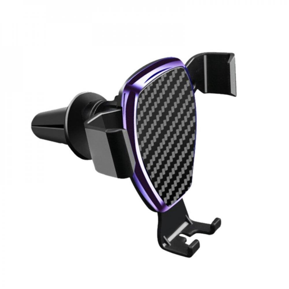 Gravity Car Phone Holder In Car Air Vent Mount Stand No Magnetic Mobile Phone Bracket Smartphone Accessories Purple