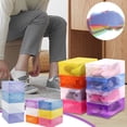 thumbnail image 1 of Vaidha Thickened Flip Style Transparent Men's And Women's Storage Shoe Box P Plastic Foldable Shoe Box Children's Storage Storage Box, 1 of 2