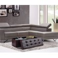 thumbnail image 2 of Foldable Furniture Box Storage Tufted Leather Ottoman Foot Rest (Large, Brown), 2 of 4