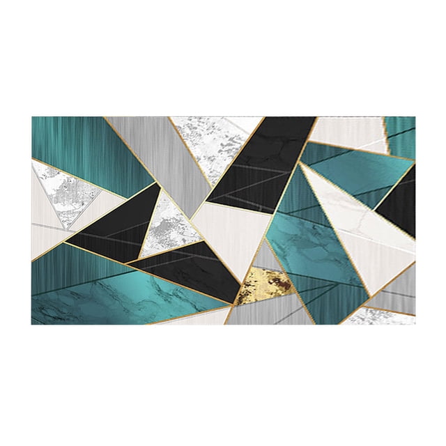 Living Room Decor The Living Room Carpet Is Geometrically Suitable for Family Use, The Bedroom Is Covered with A Floor Mat, and The Bedside Carpet Is Used As A Floor Mat Rugs for Living Room