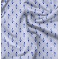 thumbnail image 1 of Soimoi Blue Rayon Fabric Shells Ocean Decor Fabric Printed Yard 42 Inch Wide, 1 of 6