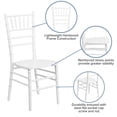 thumbnail image 2 of Chaise Chiavari de la série HERCULES en bois blanc, 2 of 9