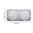 thumbnail image 3 of LSLJS Car Pare-soleil pour Vitres de Voiture, Pare-Soleil pour l'Avant, Rideaux Occultants Windows, Tissu Enduit, Double Anneau en Acier à Mémoire, Rideaux de Voiture, Bloc Réfléchissant avec Sac de Rangement, 3 of 3