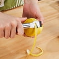 thumbnail image 4 of Oleegame 2PC Stainless Steel Lemon Shaper Lemon Shaper Lemon Peeler Fruit Peeler Silver, 4 of 9