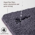 thumbnail image 4 of Bathroom Rugs Soft Microfiber Cozy Bath Mat For Tub Shower Bathroom Floors Rugs Mat Accessories Absorbent Non Slip Fluffy Thick, 4 of 6