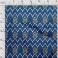 thumbnail image 2 of oneOone Cotton Silk Fabric Paisley & Chevron Ikat Printed Craft Fabric BTY 42 Inch Wide, 2 of 4