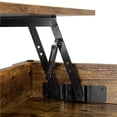 thumbnail image 4 of Yaheetech Table Basse Moderne à Plateau Relevable avec Compartiment Caché et Rangement pour Salon, Brun Rustique, 4 of 7