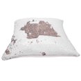 thumbnail image 2 of Pillow Cover Decor, Delicate Durable Beautiful Unique Pillow Cover, For Room Sofa Champagne Gold + White, 2 of 8