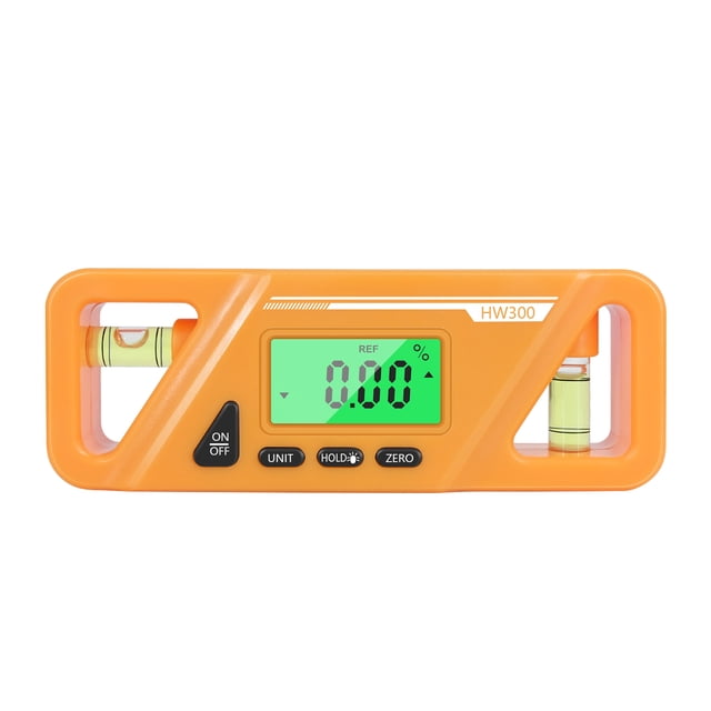 yeacher Digital Billet Torpedo Level Protractor ABS 90 Degree Orange