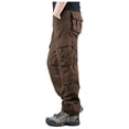 thumbnail image 3 of cllios Mens Cargo Pants Plus Size Multi Pockets Pants Work Military Trousers Running Jogger Cargo Pants, 3 of 4