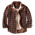 thumbnail image 1 of Men's Winter Jacket Jacket Plaid Plus Velvet Plus Size Winter Windproof And Warm Hooded Pure Cotton, 1 of 9