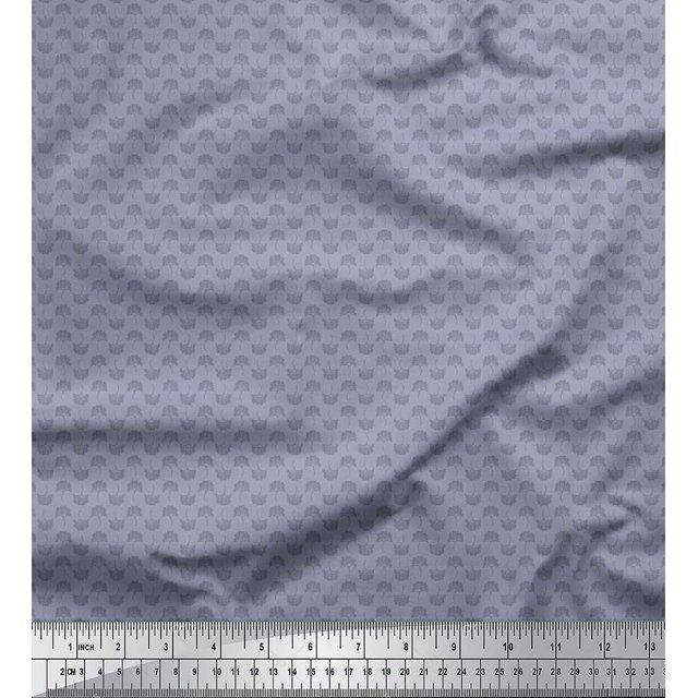 Soimoi Rayon Fabric Artistic Floral Shirting Printed Fabric 1 Yard 56 Inch Wide