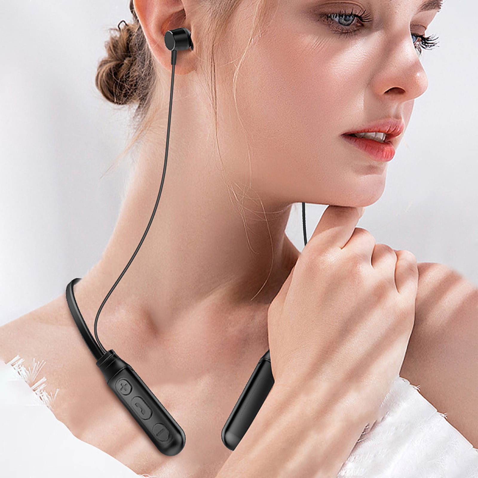 Chmadoxn Bluetooth Headphones, Wireless Headphones, Hanging Neck 5.0 Bluetooth Sports Earphones With Speakers, Three Sound Effects, And Large Capacity Battery Buttons Bluetooth headset