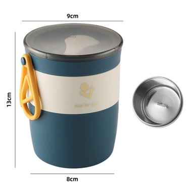 Tasses en Acier Inoxydable Nouvelles Tasses à Soupe Isolées en Acier Inoxydable, Tasse d'Eau Scellée, Marmite à Soupe Personnalisée et Tasse Cadeau avec Poignée Tasses à Soupe avec Poignées