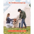 thumbnail image 2 of VEVOR Inflatable Tent for Camping 4-6 Person Glamping Tent with Pump Easy Set up, 2 of 9
