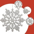 thumbnail image 3 of Plastic Glitter Snowflake, 10cm, 30 Per Box, 3 of 5