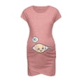 thumbnail image 2 of Robe de Maternité Sans Manches Femme Robe de Grossesse Sans Manches Robe à Imprimé de Lettres Allaitement, 2 of 5