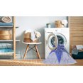 thumbnail image 2 of Ahgly Company Tapis d'Intérieur Lavable en Machine Carré Transitionnel Bleu Céleste, 4 Pieds Carré, 2 of 7