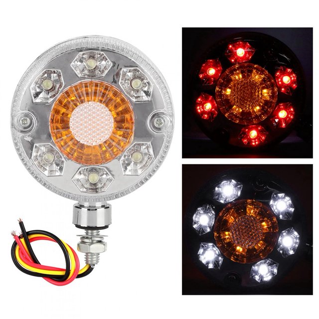 Tbest Side Marker Light,Red Yellow LED Side Marker Mirror Light For Truck Trailer Lorry LKW 24V, Side Marker Indicator