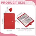 thumbnail image 2 of Uxcell 100 Envelope Challenge Binder, Soft PU Leather Savings Challenges Book with Envelopes Money Saving Binder with Horizontal Insert for Budgeting Saving Expense, Red, 2 of 7