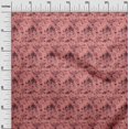 thumbnail image 3 of oneOone Georgette Viscose Peach Fabric Abstract Floral Sewing Craft Projects Fabric Prints By Yard 42 Inch Wide, 3 of 5