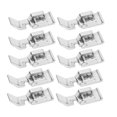 thumbnail image 2 of 10 Pcs Pied-de-Biche à Fermeture Éclair Simple Face Haute Précision Léger en Acier Inoxydable pour Usage Domestique, 2 of 14