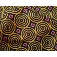 thumbnail image 4 of oneOone Silk Tabby Fabric Diamond & Circle Block Print Fabric By Yard 42 Inch Wide, 4 of 4