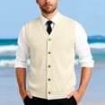 thumbnail image 1 of Gilet en Tricot Classique avec Boutons devant pour Usage Quotidien Décontracté et Professionnel - Gilet en Tricot Sans Manches Élégant pour Garde-Robe Homme, 1 of 7