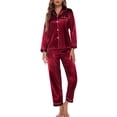 thumbnail image 4 of Ensemble de Pyjama pour Femmes Pantalon Ensemble Mode pour Femmes Tenue d'Intérieur Pyjama Femme Ensemble Deux Pièces Manches Longues Pantalon Ensemble de Pyjama Tenue d'Intérieur, 4 of 4