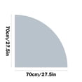 thumbnail image 3 of Fan Shaped Solid Color Floor Mats, Diatom Mud Water Oil Absorbent Wipeable Mat, Kitchen Bathroom Non-Slip Carpet, Wear-Resistant, Easy Cleaning, Versatile Use, 3 of 7