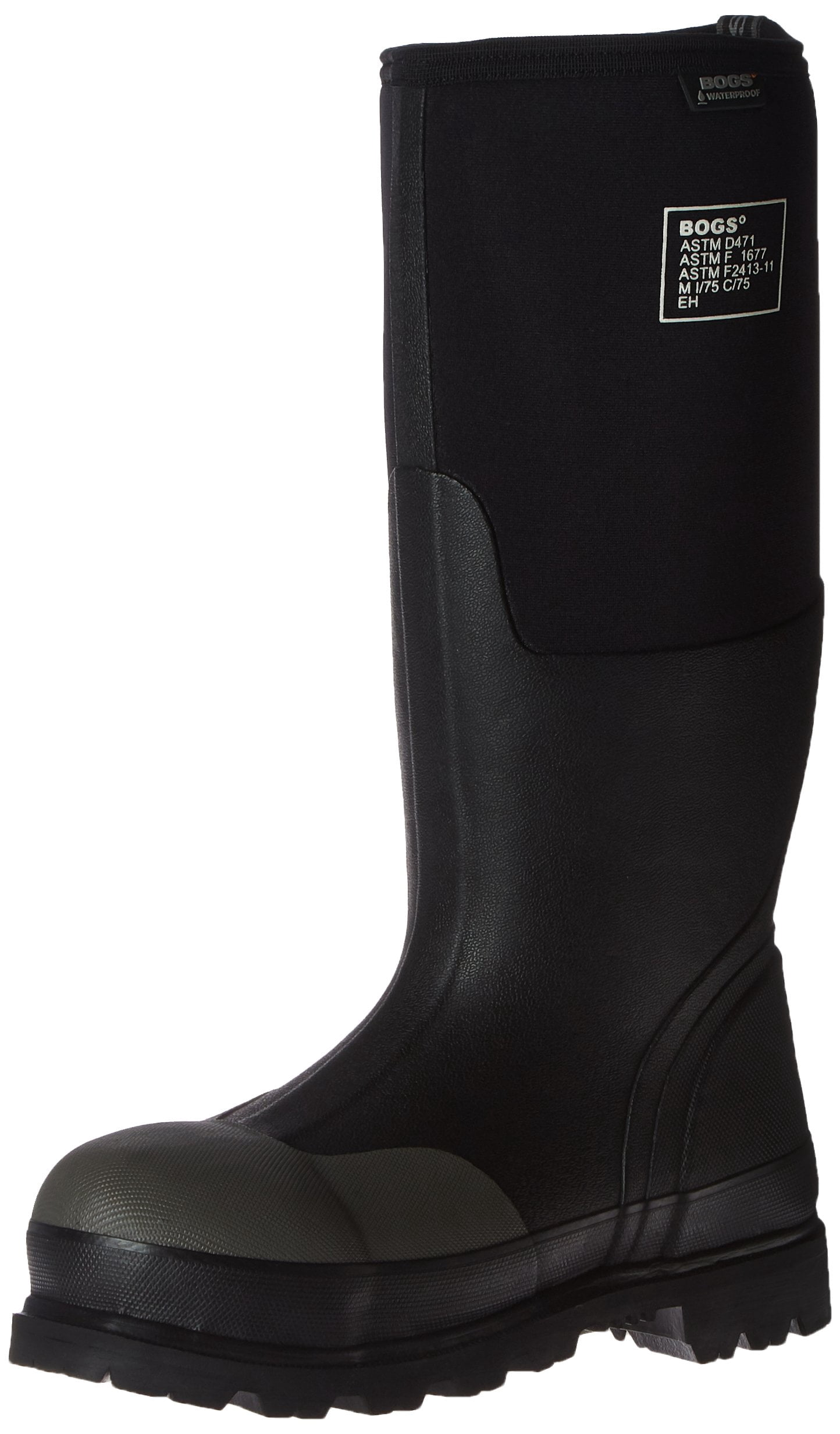 Bogs Men's Forge Tall Industrial Steel Toe Work Rain Boot, Black, 16 D(M) US