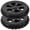 Black, variant on SHISUYAN 2pcs Shopping Cart Replacement Wheels Foldable Utility Trolley Wheels Grocery Cart Rolling Wheels