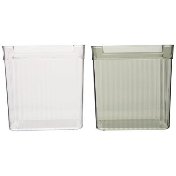 KAKOWELY 2 Pcs Boîte de Rangement pour Congélateur Récipient de Classification des Aliments Support de Fruits Réfrigéré,4.72"X3.86"X4.92 Pouces