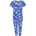 thumbnail image 1 of Elegant Emily Ensemble de Sommeil Capri Bleu à Motif Floral (Femmes), 1 of 3
