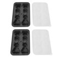 thumbnail image 2 of Silicone Ice  Tray,Cute Animal Design Silicone Ice  Moulds Reusable Freezer Ice Trays Easy Release Easy to Clean Ice Cubes Maker for Freezer Cocktail Whiskey, 2 of 7