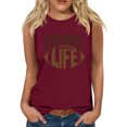 thumbnail image 1 of LSLJS Womens Tank Tops Graphic Tank Tops Summer Casual Loose Tanks Music Vacation Tank, Womens Tank Tops, 1 of 4