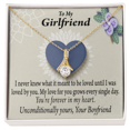 thumbnail image 1 of À Ma Copine Je t'Aime Plus Chaque Jour Ruban Séduisant Collier Carte Message, 1 of 7